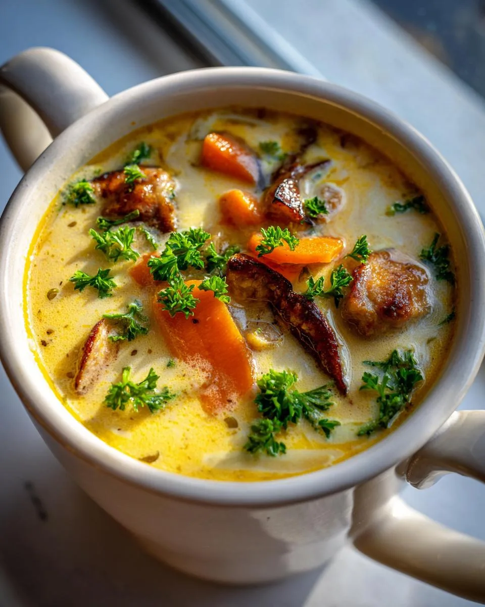 Creamy Parmesan Italian Sausage Soup - detail 1