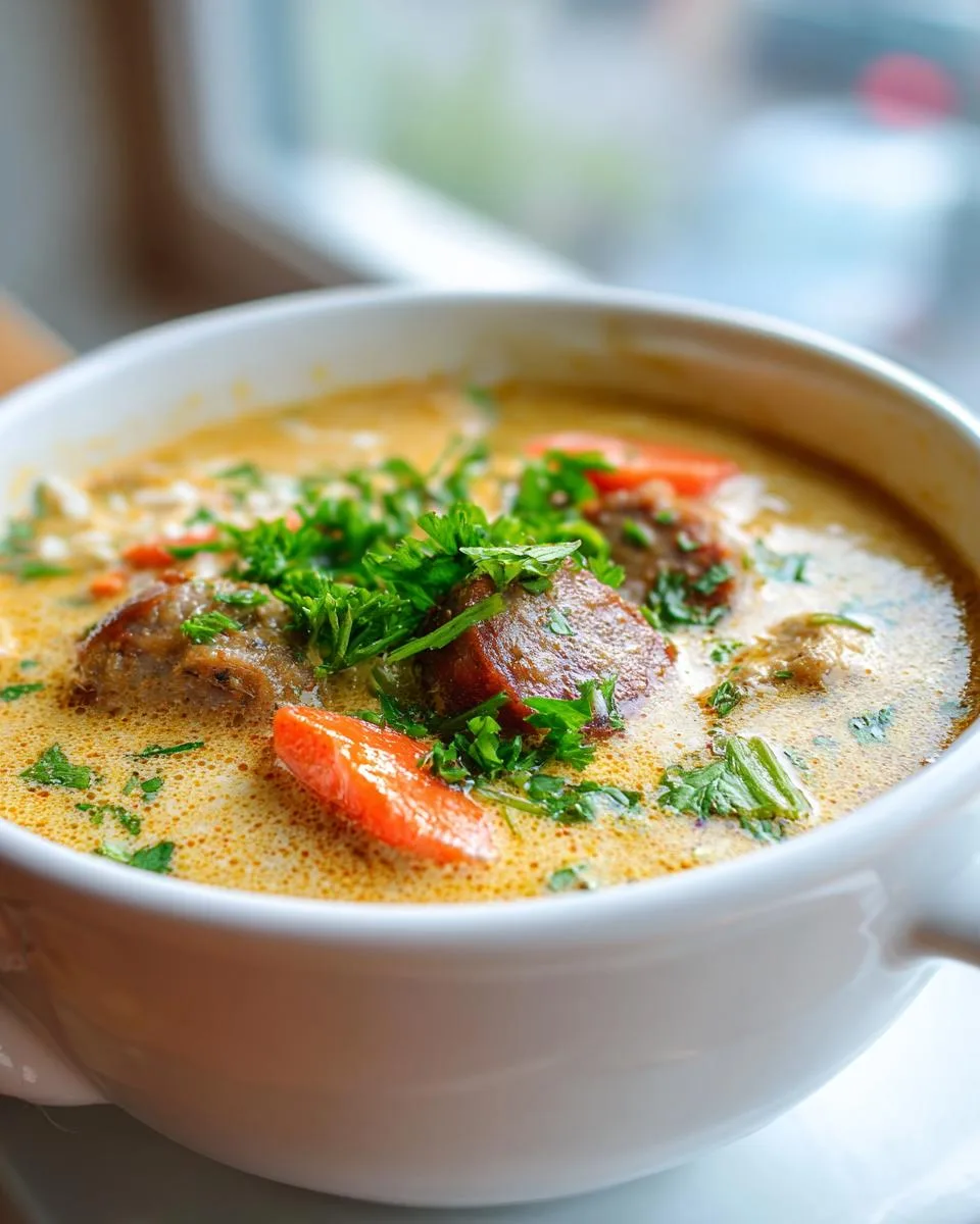 Creamy Parmesan Italian Sausage Soup - detail 3