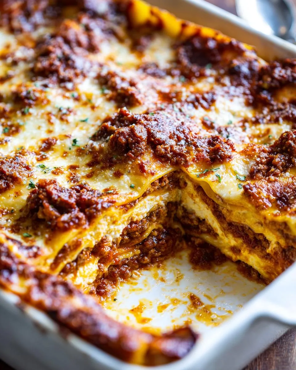 Easy Meat Lasagna - detail 1