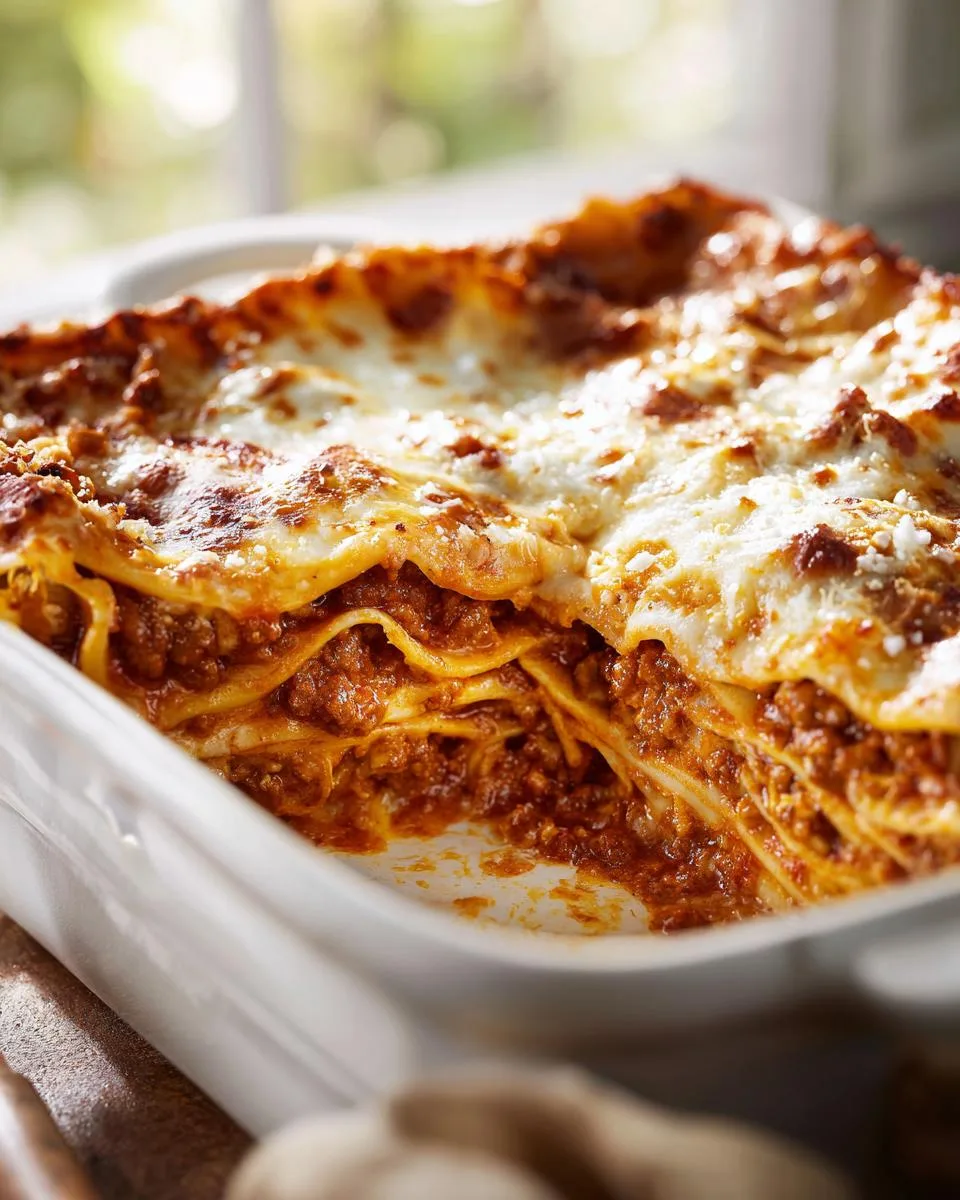 Easy Meat Lasagna - detail 2