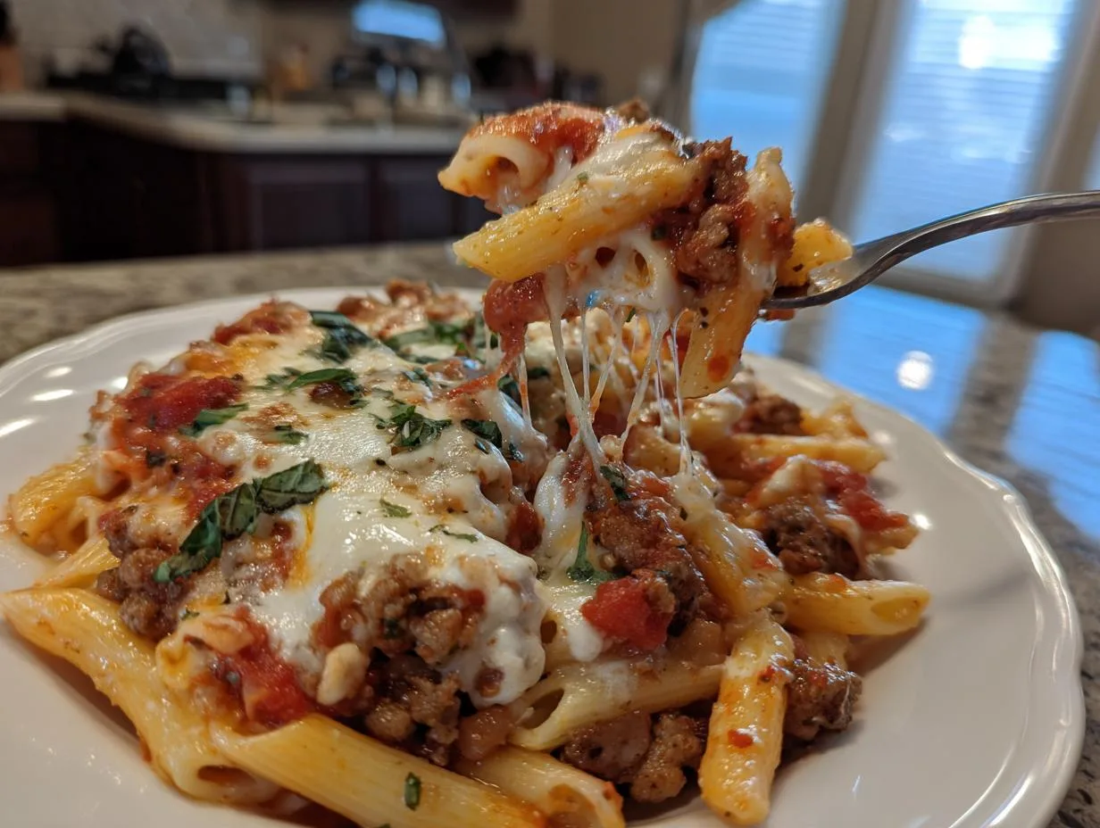 Cheesy Italian Sausage Pasta Bake - detail 1