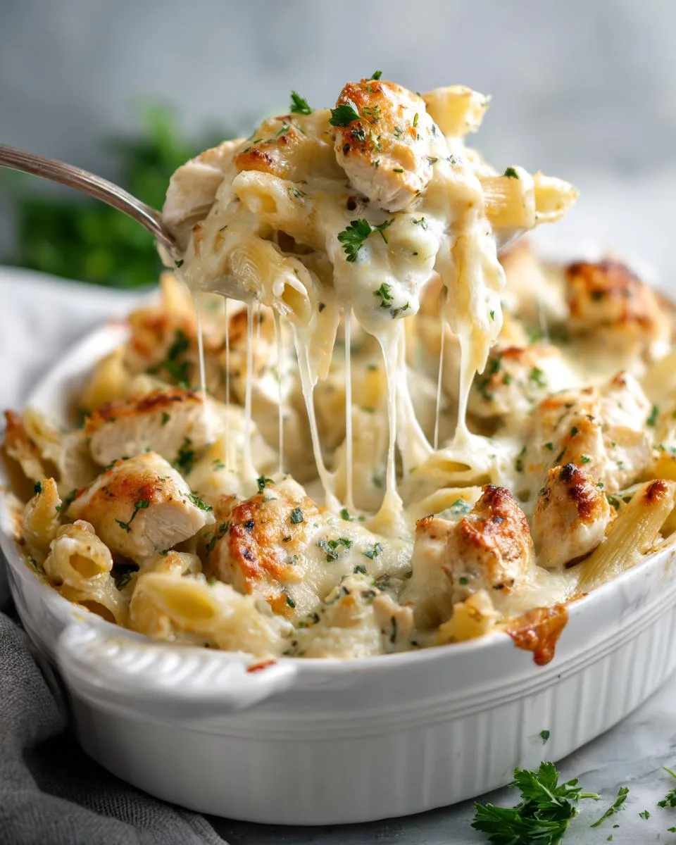 Chicken Alfredo Pasta Bake - detail 2