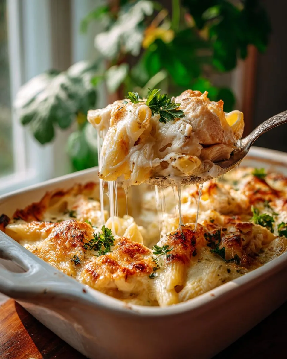 Chicken Alfredo Pasta Bake - detail 3