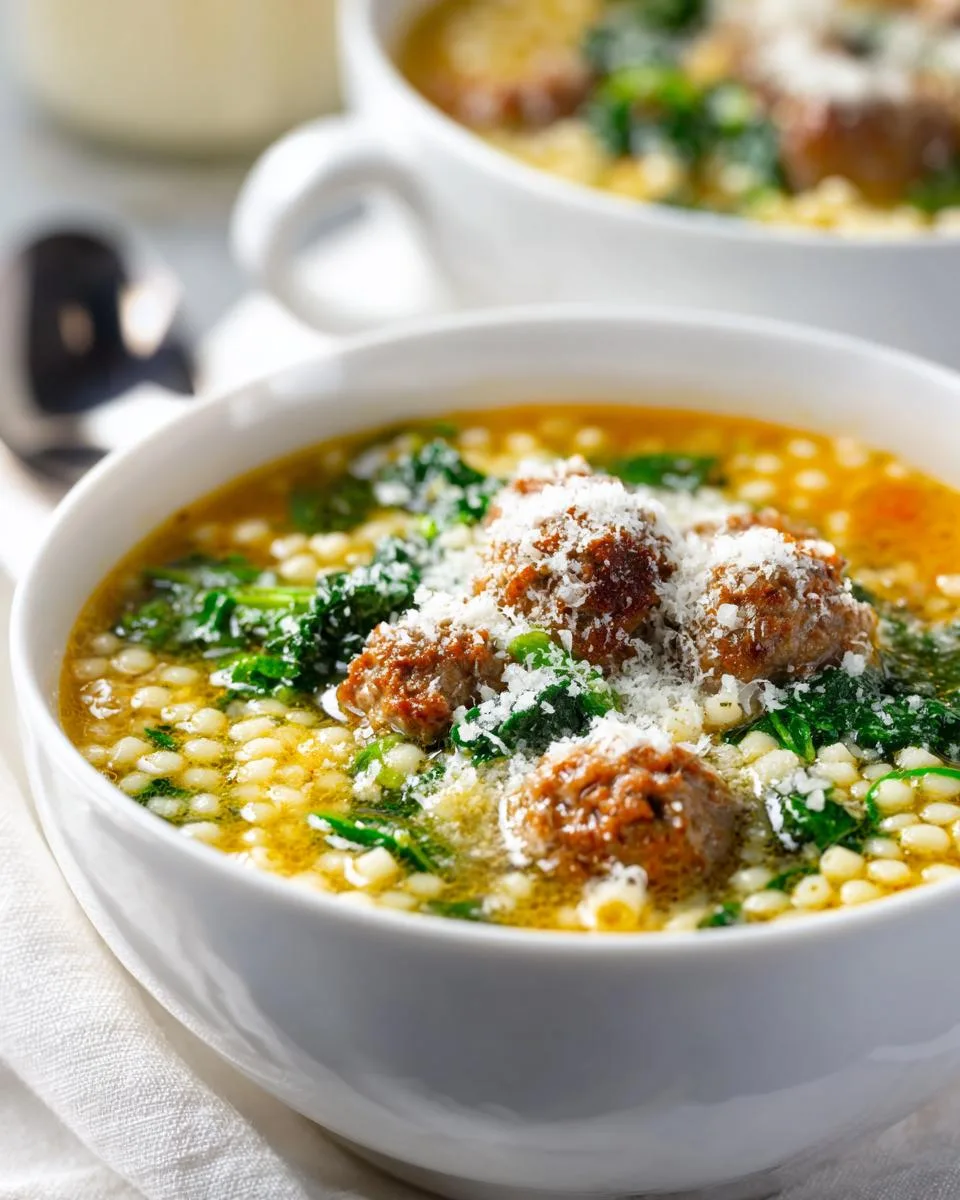Classic Italian Wedding Soup - detail 2