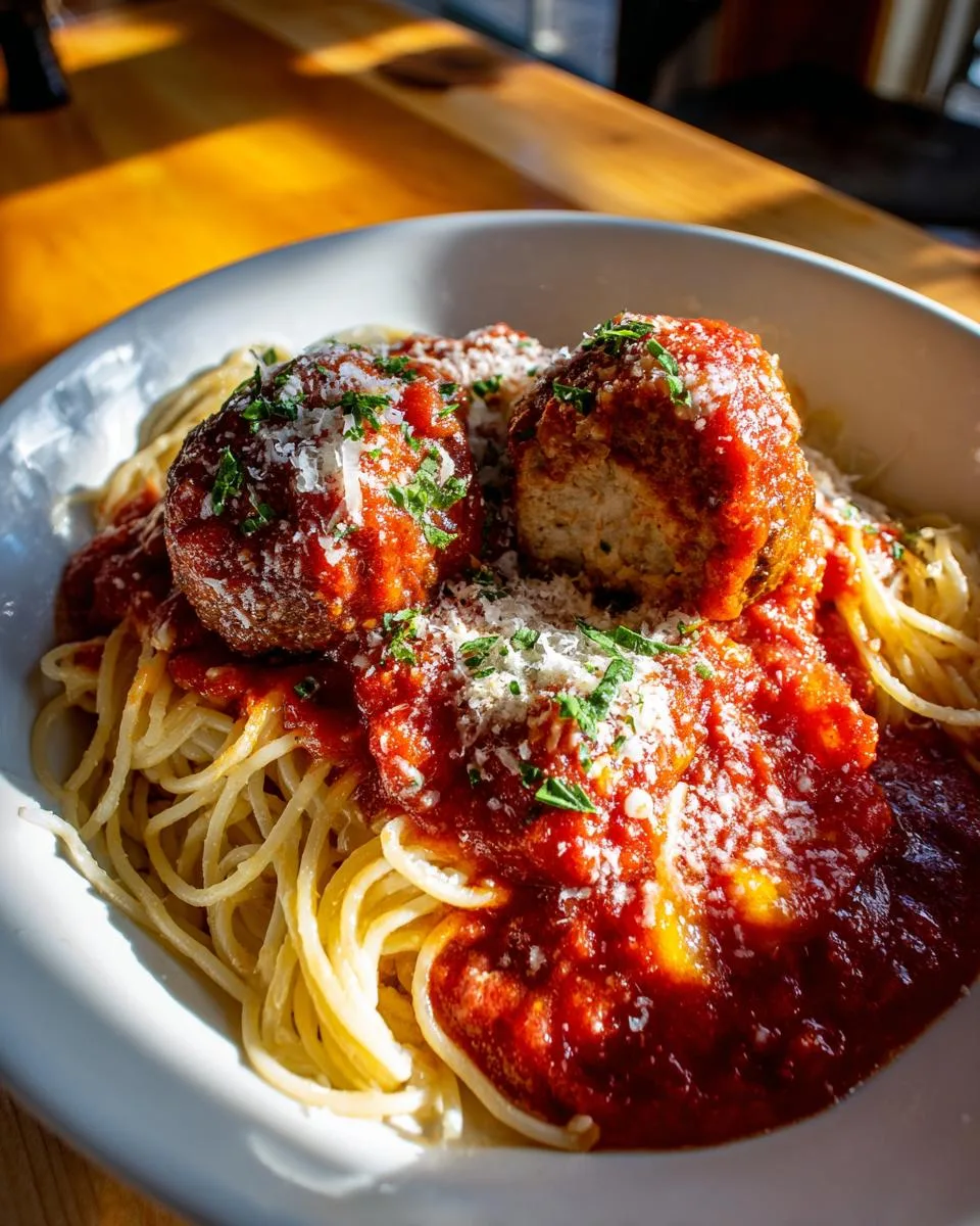Classic Spaghetti and Meatballs - detail 2
