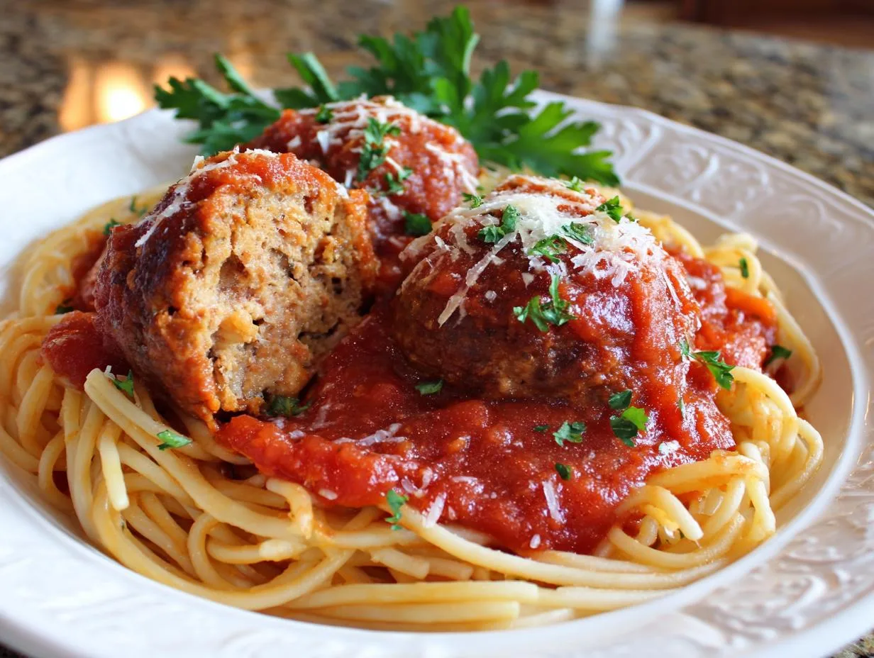 Classic Spaghetti and Meatballs - detail 3
