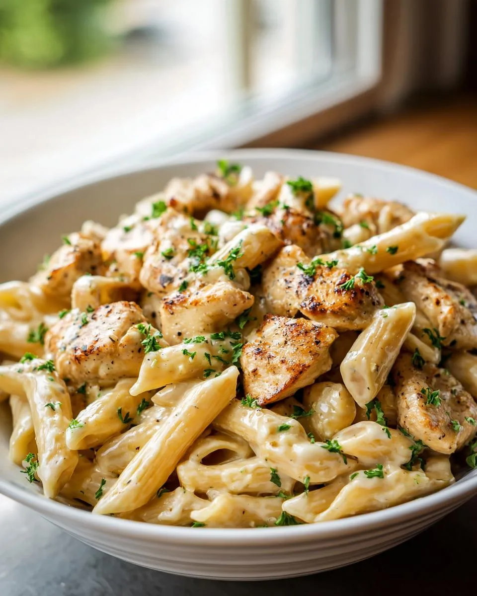Creamy Garlic Chicken Pasta - detail 3