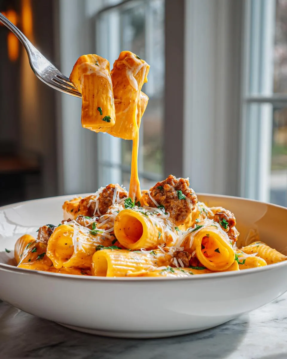 Creamy Pumpkin Sausage Rigatoni - detail 1