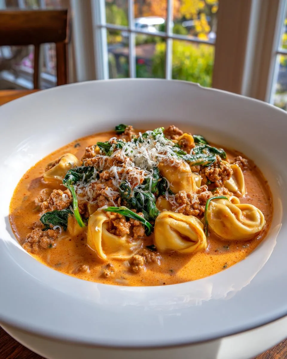 Creamy Sausage Tortellini Soup - detail 1