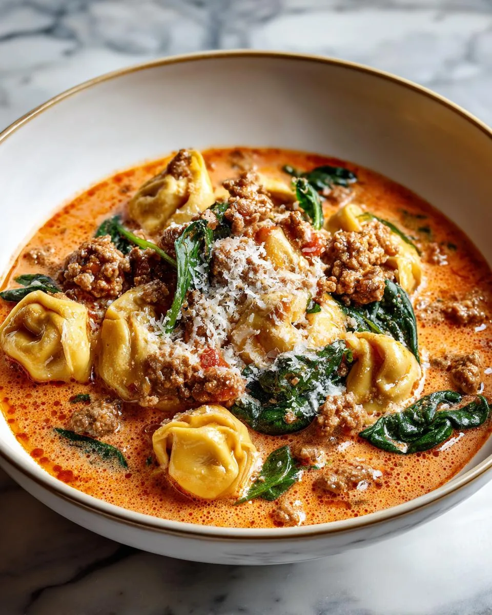 Creamy Sausage Tortellini Soup - detail 2