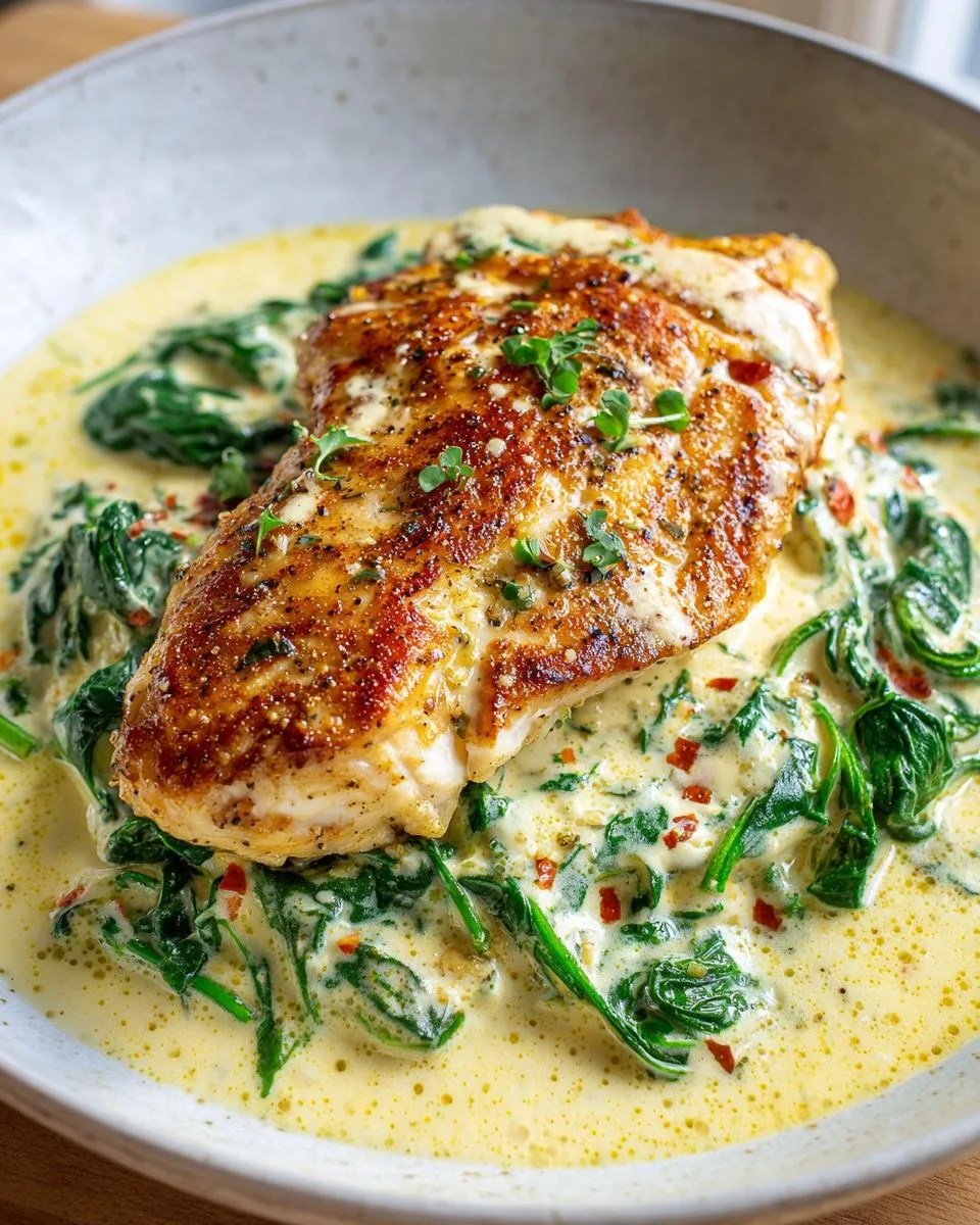 Creamy Spinach Parmesan Chicken - detail 2