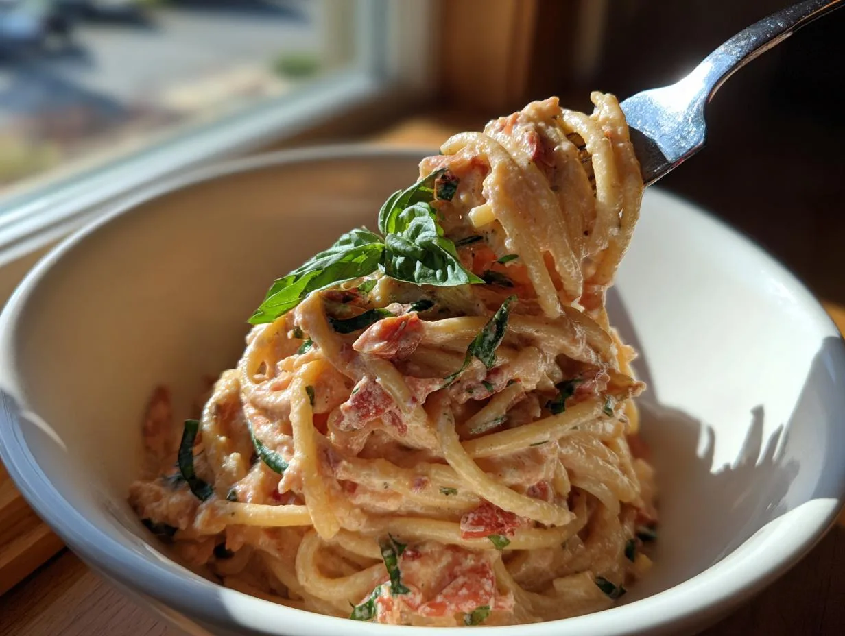 Creamy Sun-Dried Tomato Pasta - detail 1