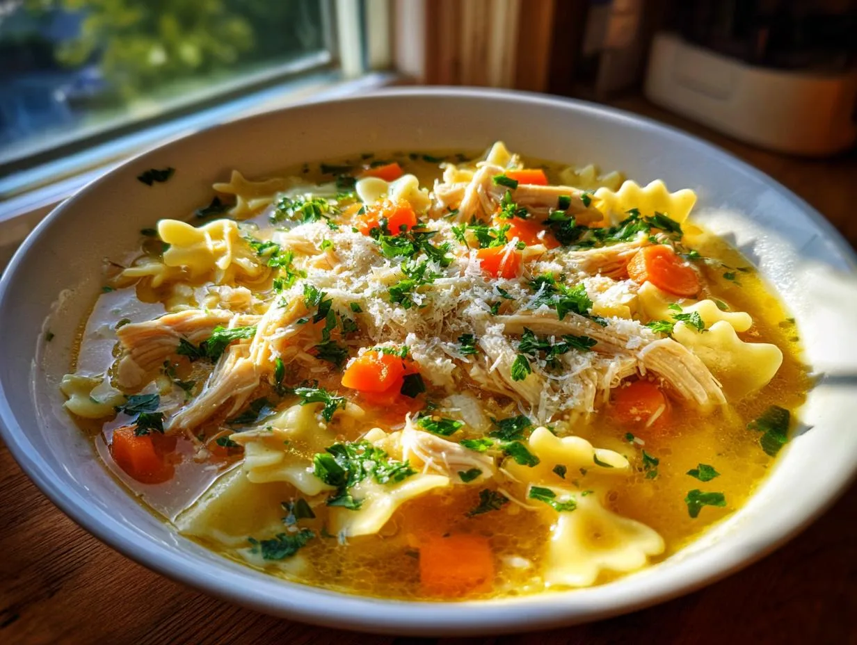 Italian Chicken Pastina Soup - detail 1