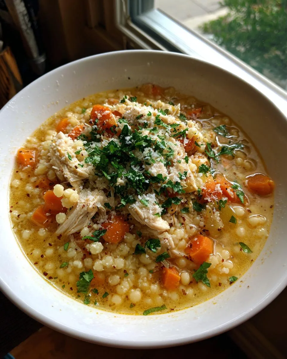 Italian Chicken Pastina Soup - detail 2