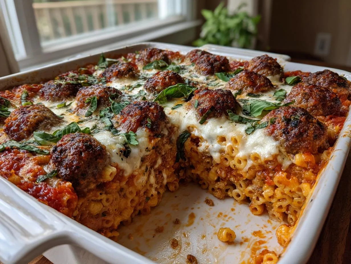 Italian Meatball Pasta Bake - detail 2