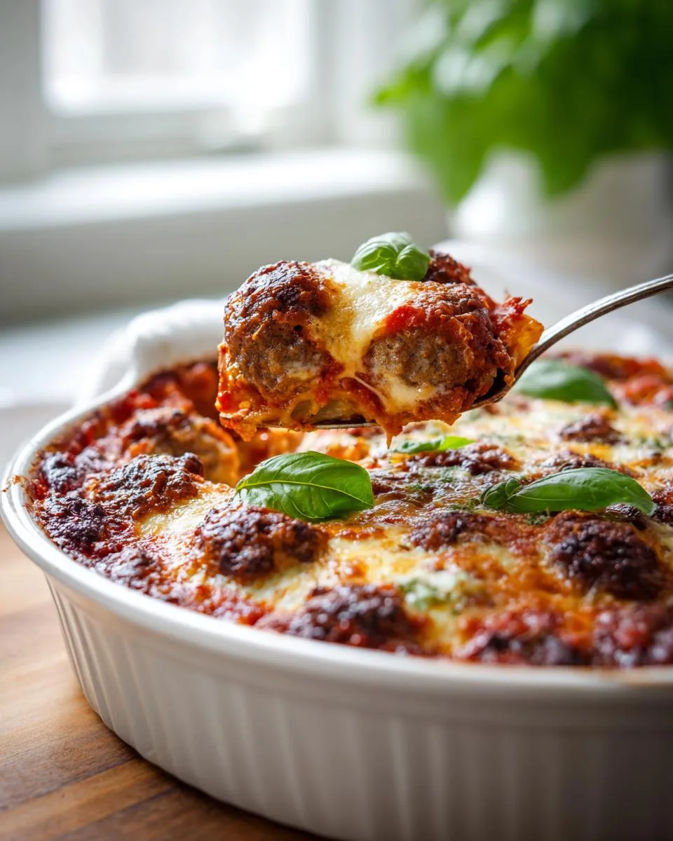 Italian Meatball Pasta Bake - detail 3