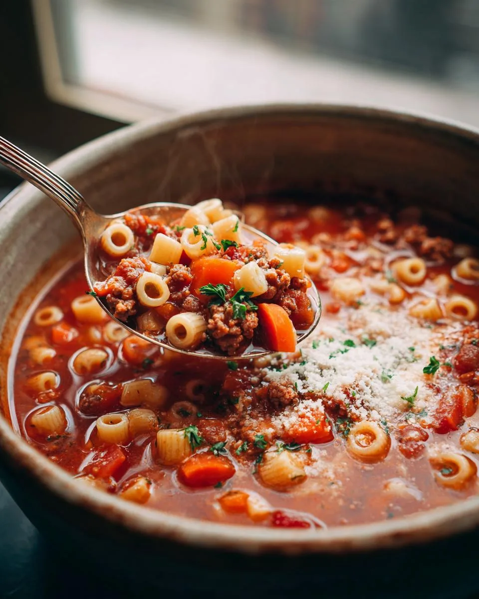 Italian Sausage Ditalini Soup - detail 2