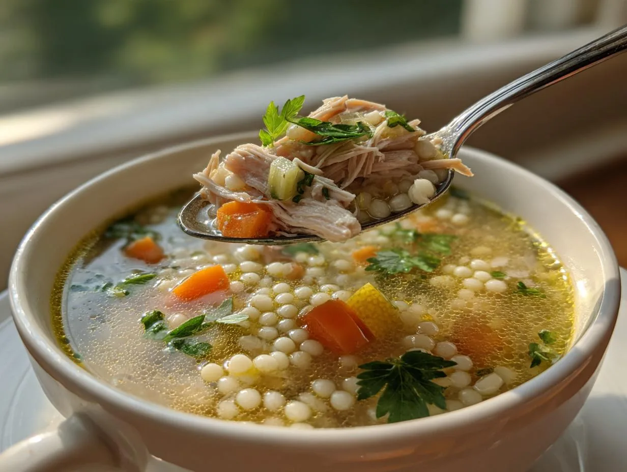 Lemon Chicken Pastina Soup - detail 1