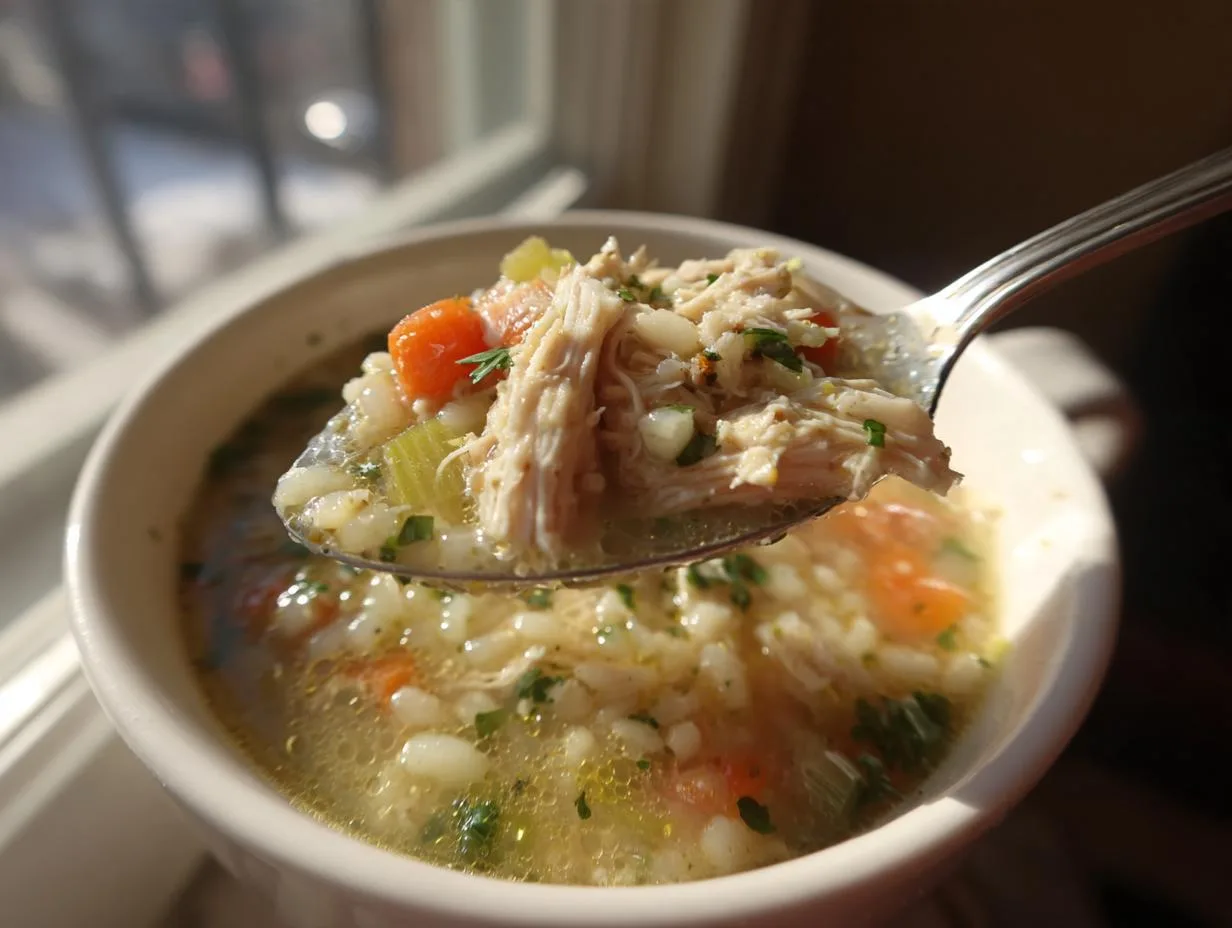 Lemon Chicken Pastina Soup - detail 2