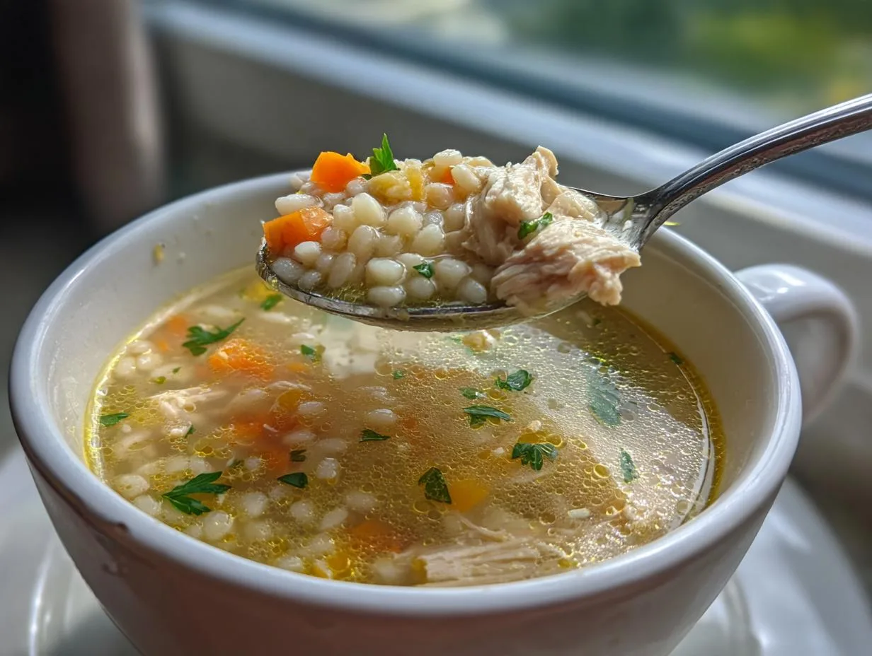 Lemon Chicken Pastina Soup - detail 3
