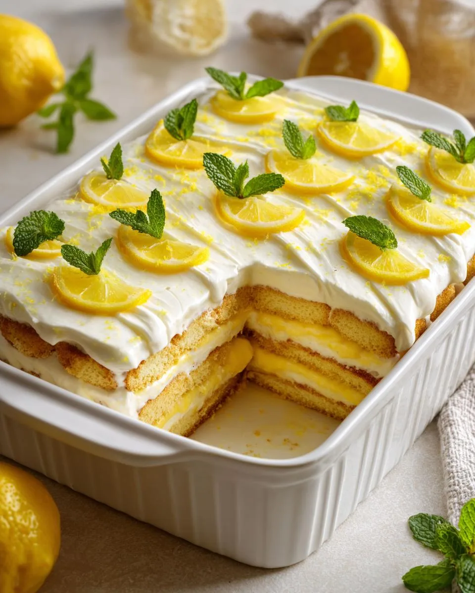 Lemon Tiramisu - detail 1