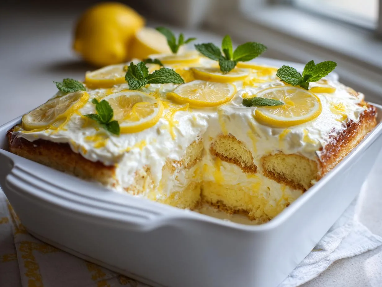 Lemon Tiramisu - detail 2