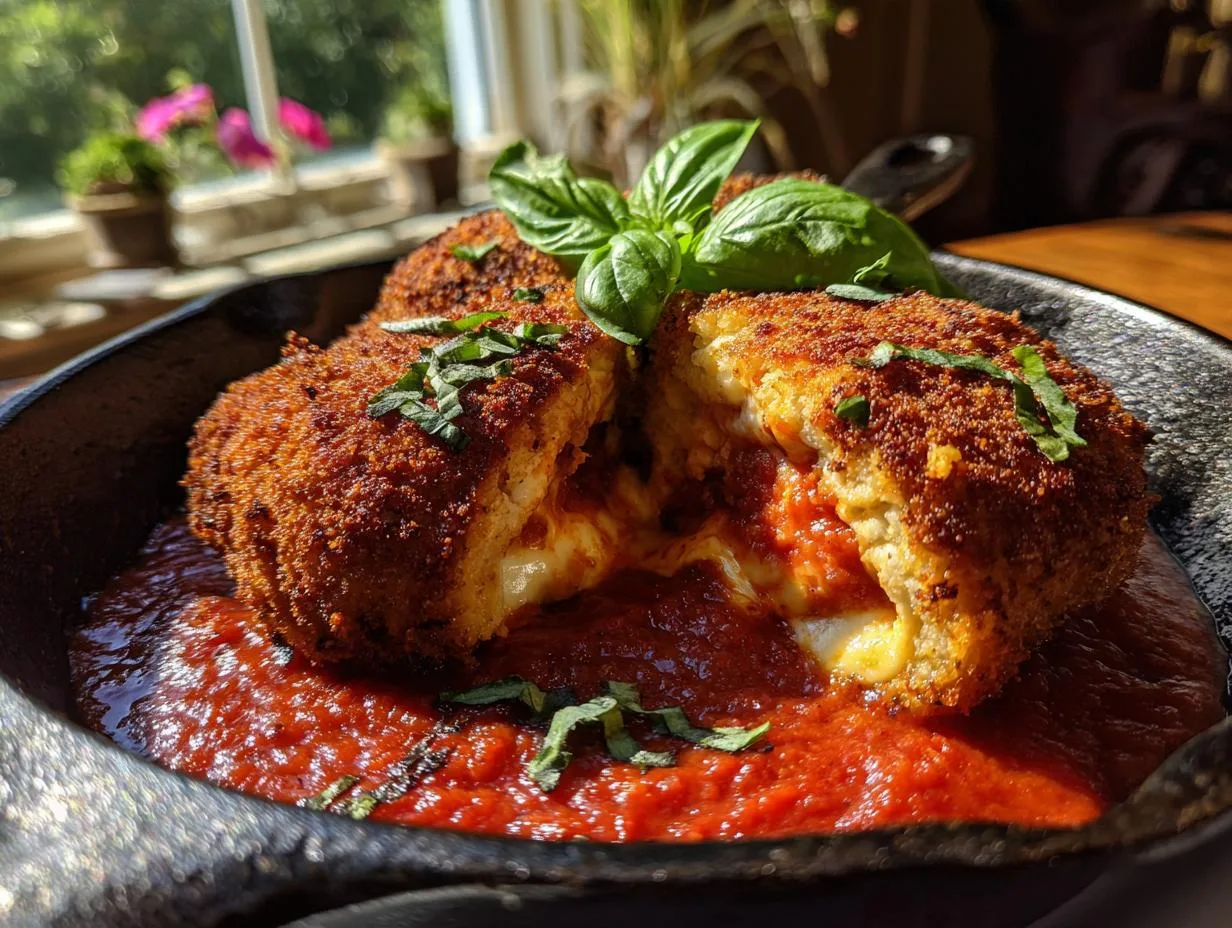 Mozzarella Stuffed Chicken Marinara - detail 1