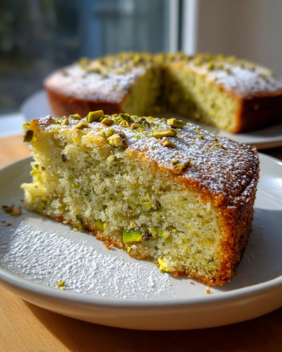Pistachio Ricotta Cake - detail 1