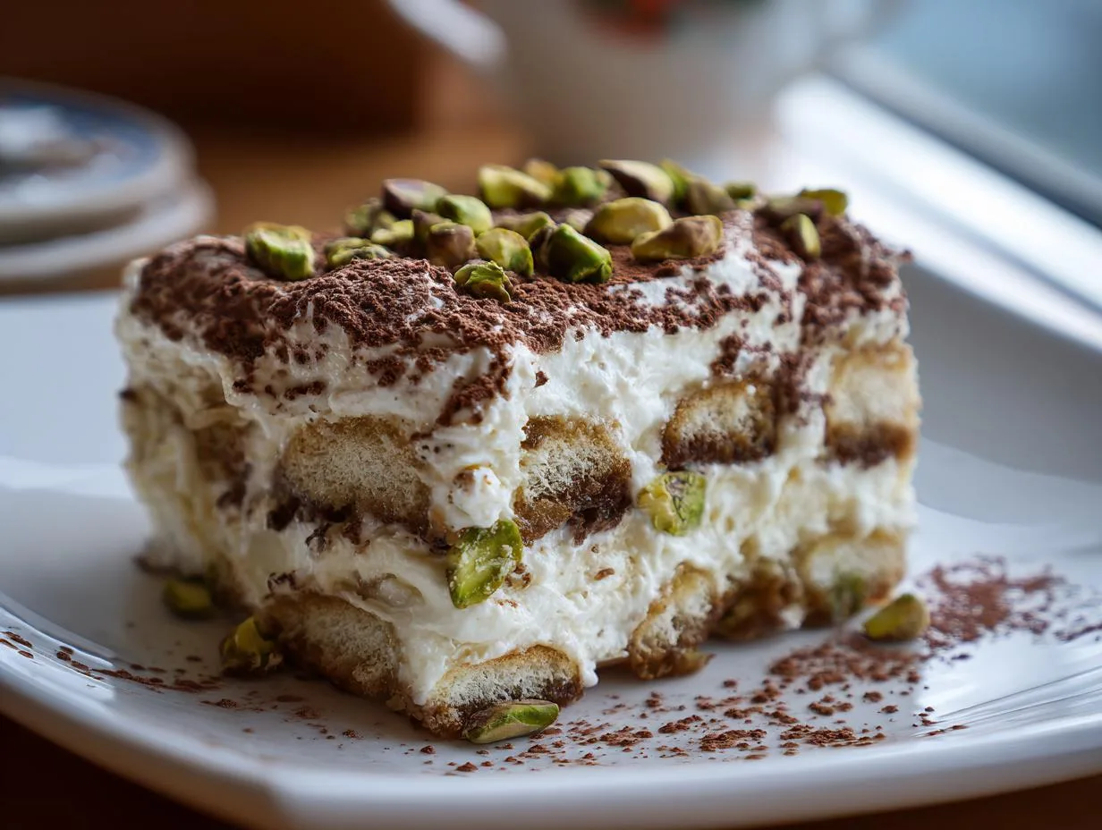 Pistachio Tiramisu - detail 2