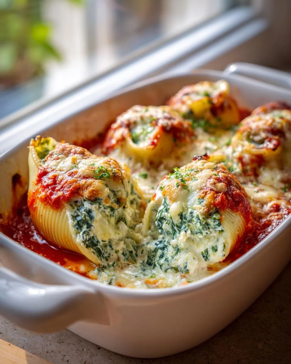 Spinach Ricotta Stuffed Shells - detail 3