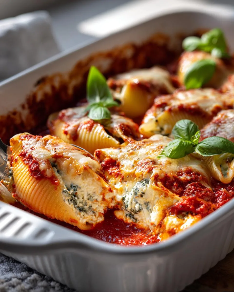 Three-Cheese Stuffed Shells - detail 1