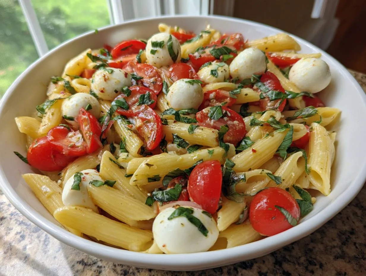 Tomato Basil Mozzarella Pasta - detail 1