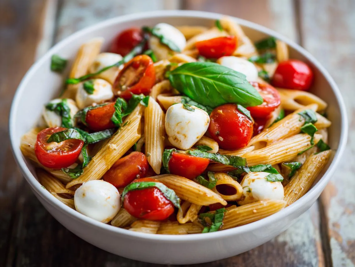 Tomato Basil Mozzarella Pasta - detail 2