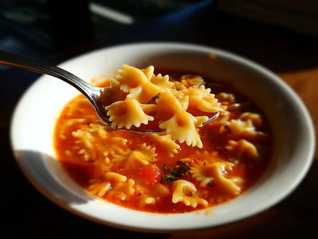 Tomato Pastina Soup - detail 2