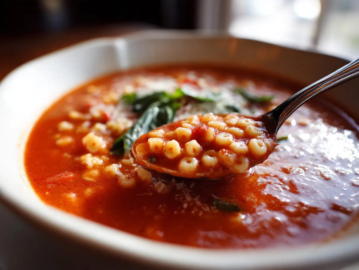 Tomato Pastina Soup - detail 3