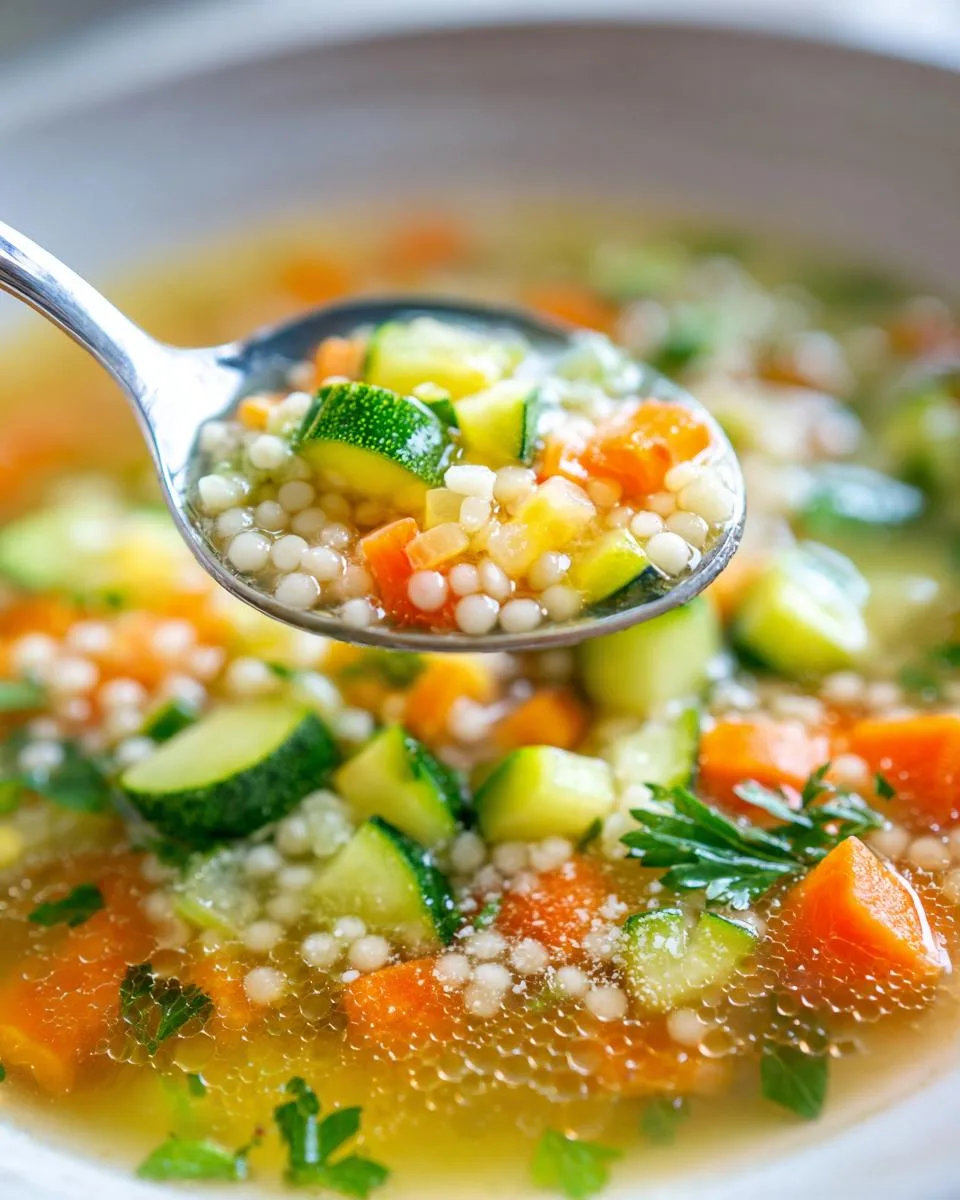 Vegetable Pastina Soup - detail 2