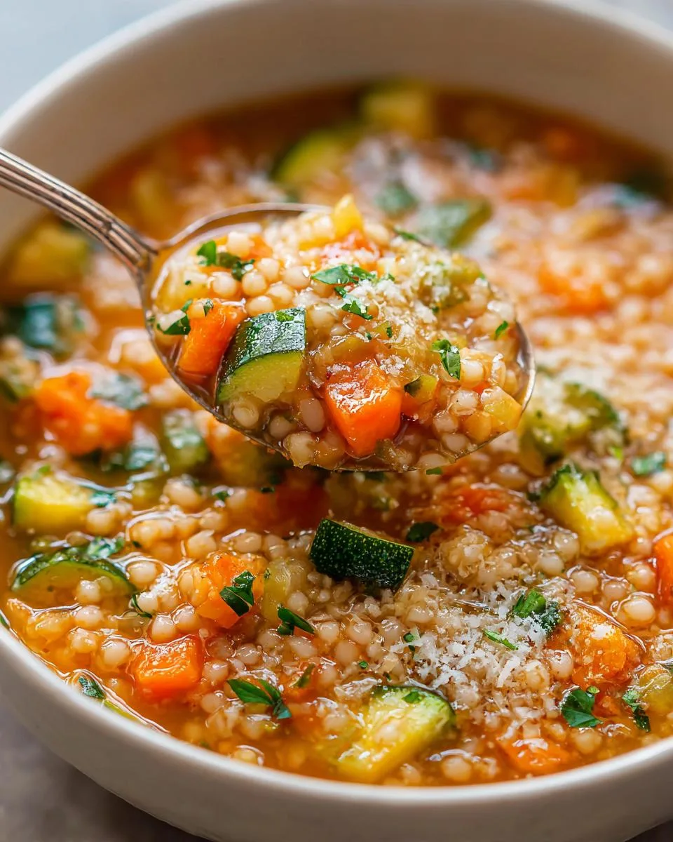 Vegetable Pastina Soup - detail 3
