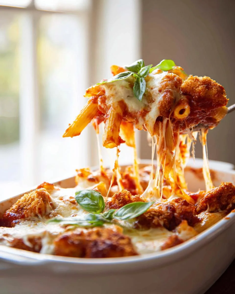 Chicken Parmesan Pasta: 30-Min Crispy Comfort