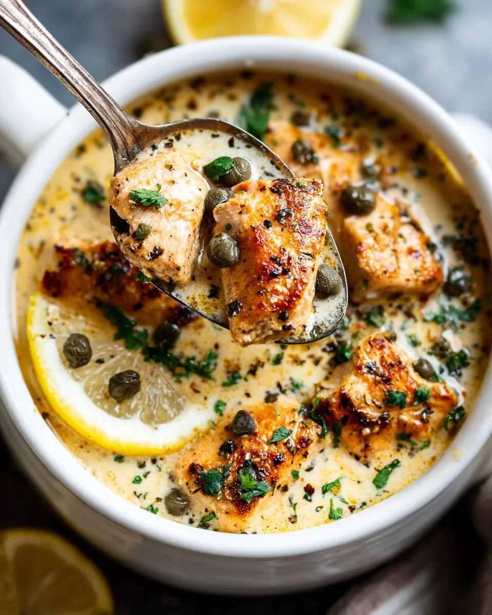 Chicken Piccata Soup Is a 40-Minute Creamy Zesty Hug