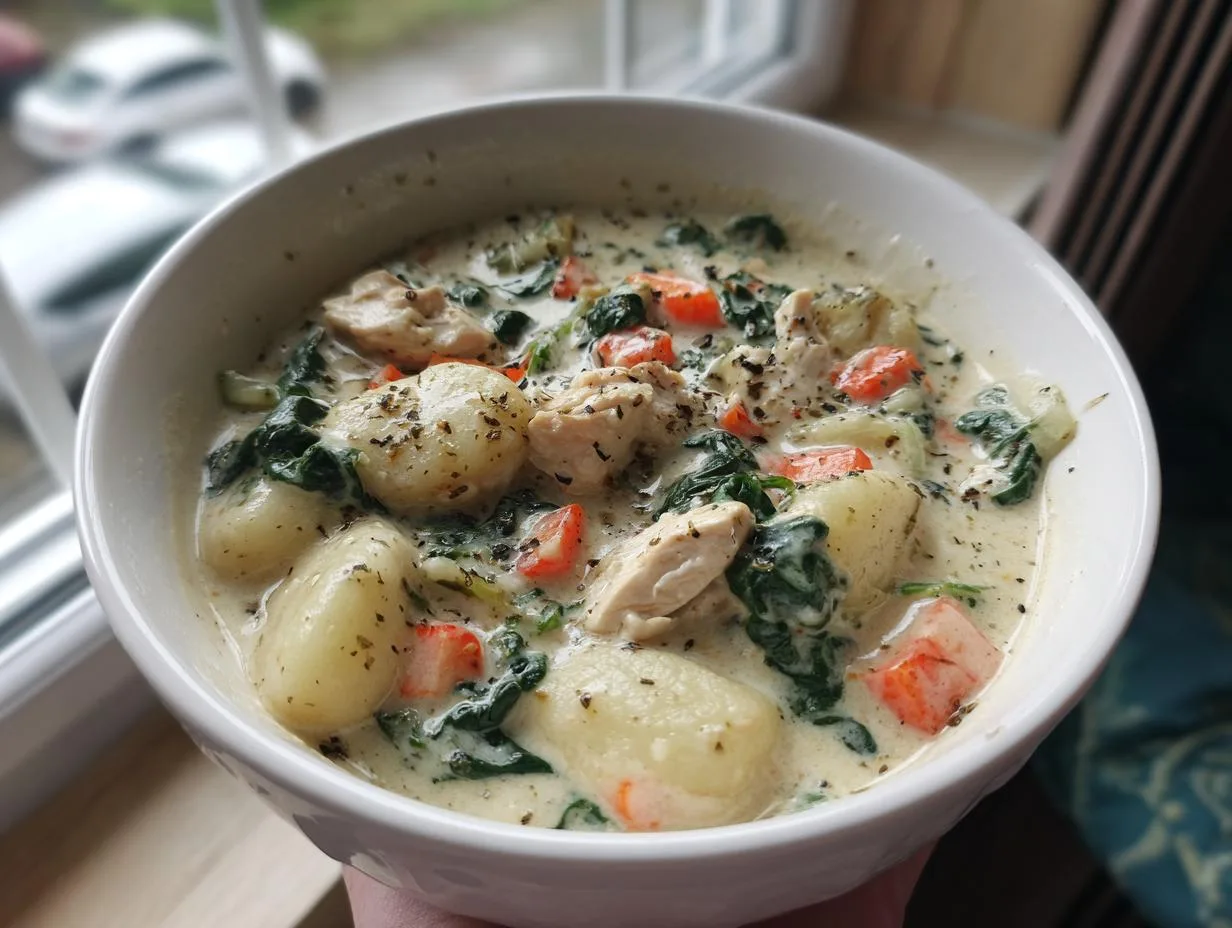 Creamy Chicken Gnocchi Soup - detail 3