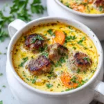 Creamy Parmesan Italian Sausage Soup