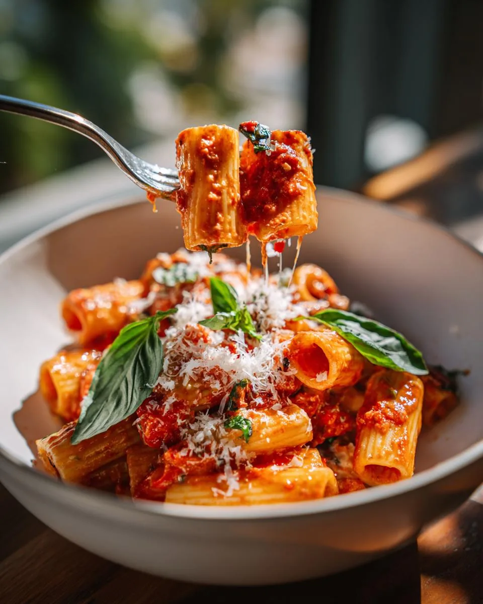 Creamy Tomato Rigatoni in 30 Minutes Irresistible Sauce