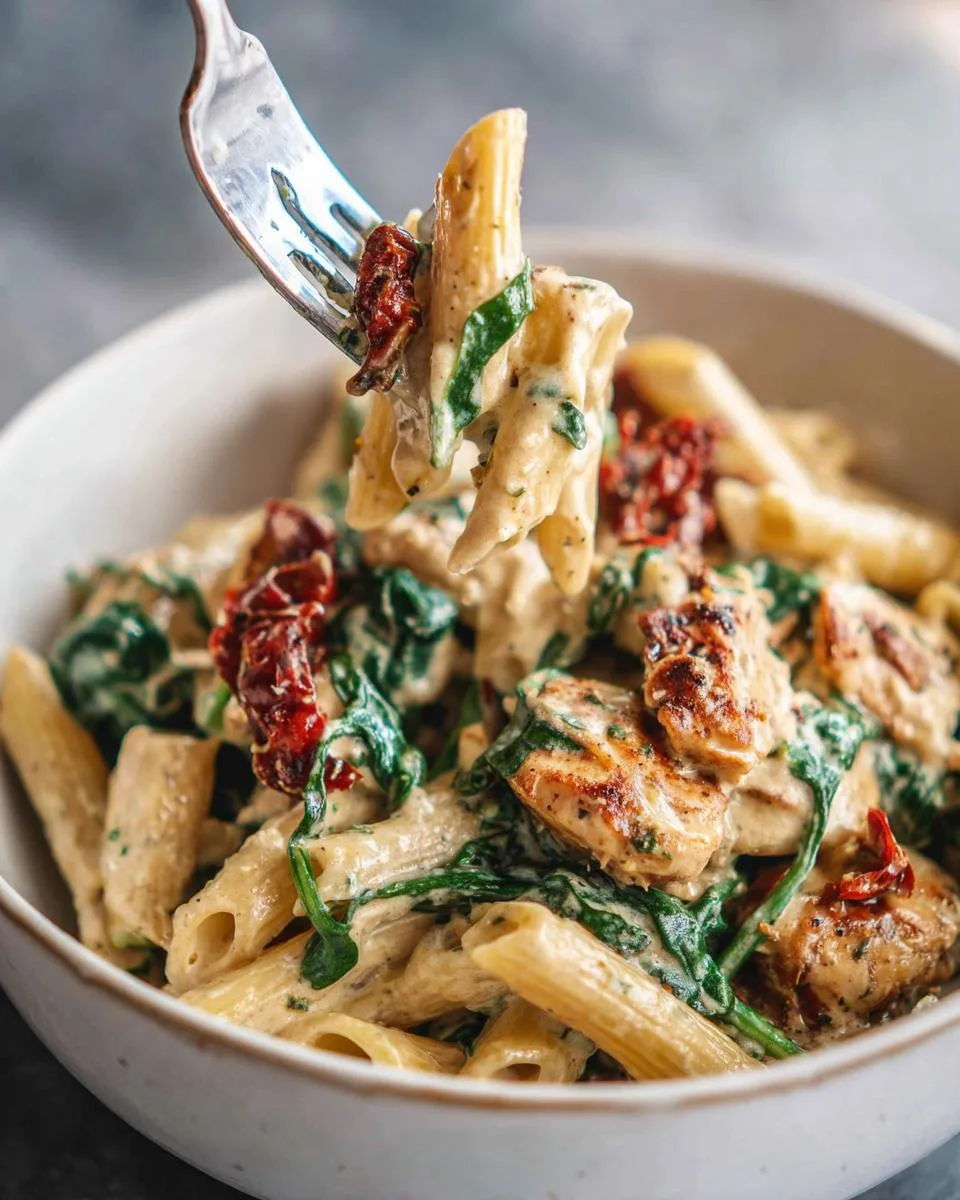 Creamy Tuscan Chicken Pasta - detail 1