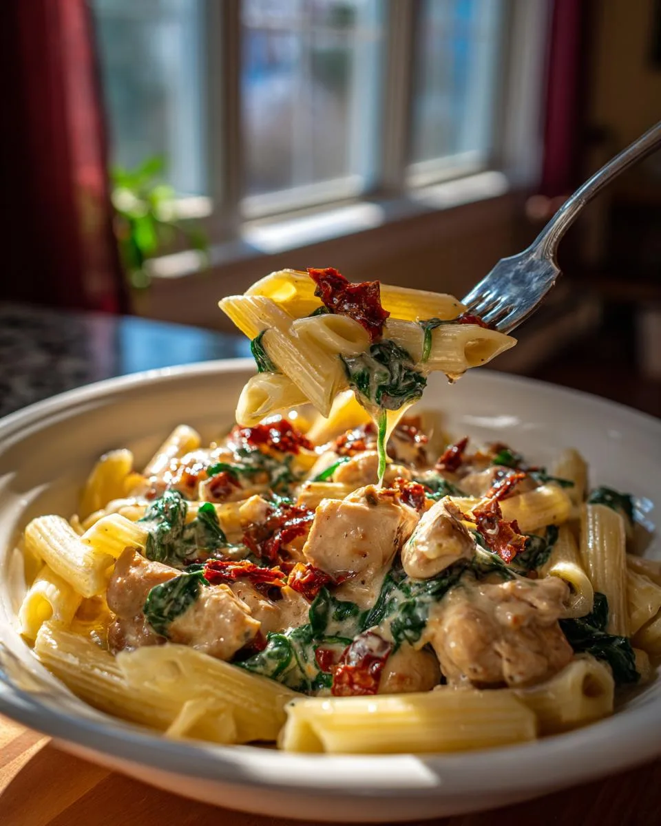 Creamy Tuscan Chicken Pasta - detail 3