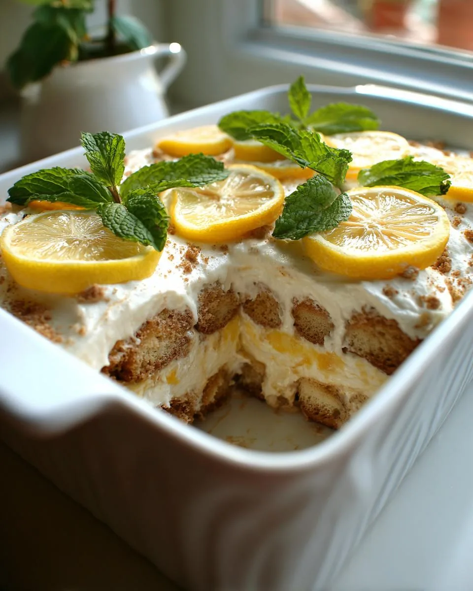 Lemon Tiramisu: 6-Hour No-Bake Dream