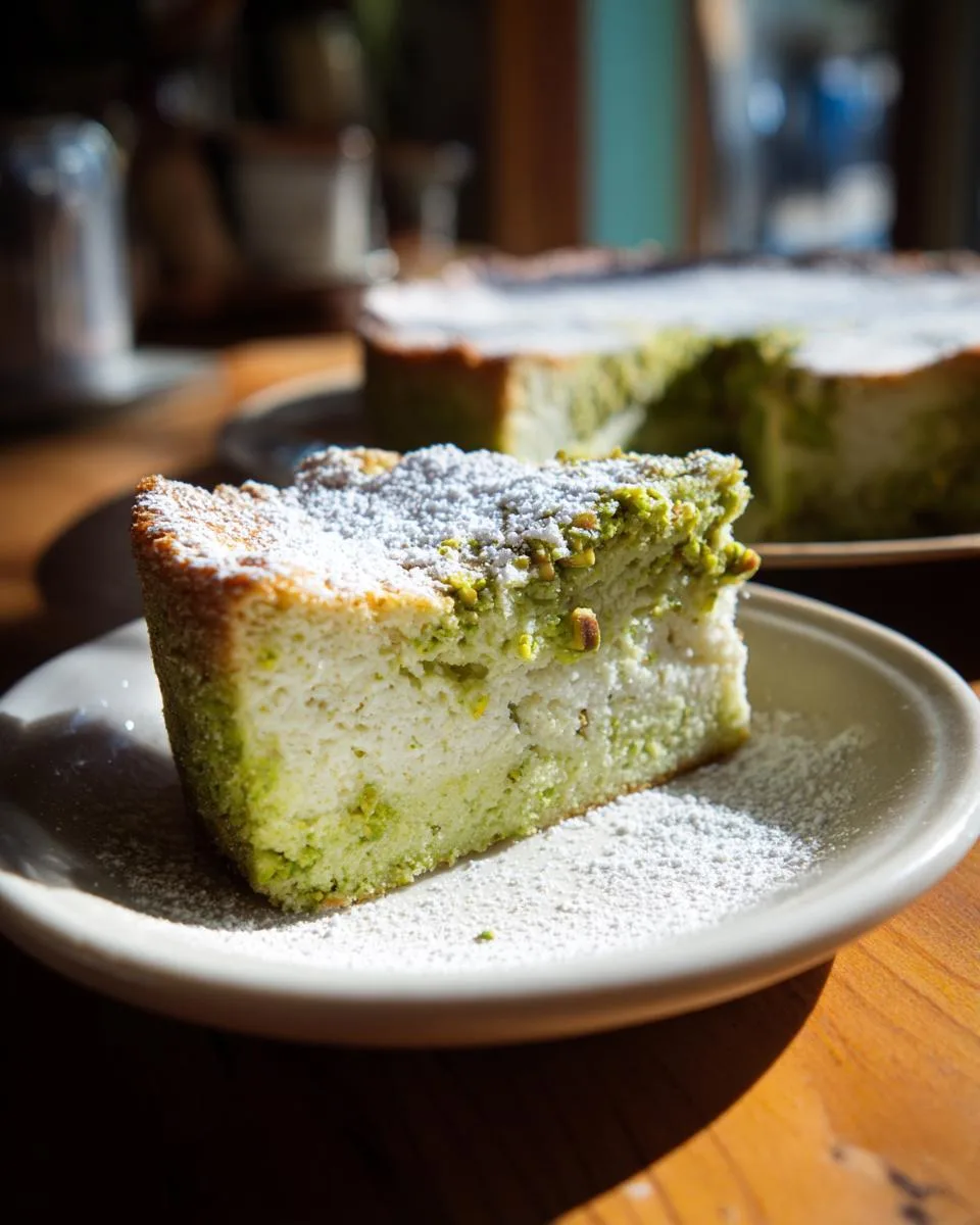 Pistachio Ricotta Cake: Irresistibly Moist for 5 Days