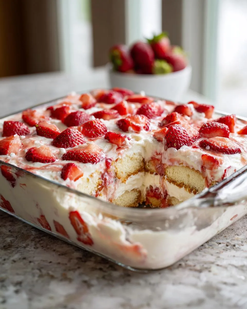 Strawberry Tiramisu: 30-Minute Prep, No-Bake Bliss