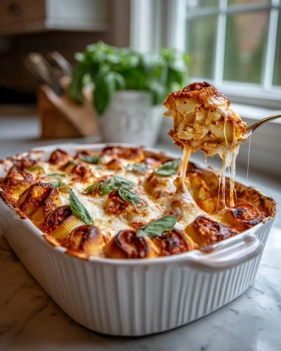 Three-Cheese Stuffed Shells: 5 Shells of Pure Comfort
