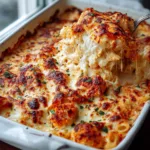 Chicken Parmesan Ziti Bake