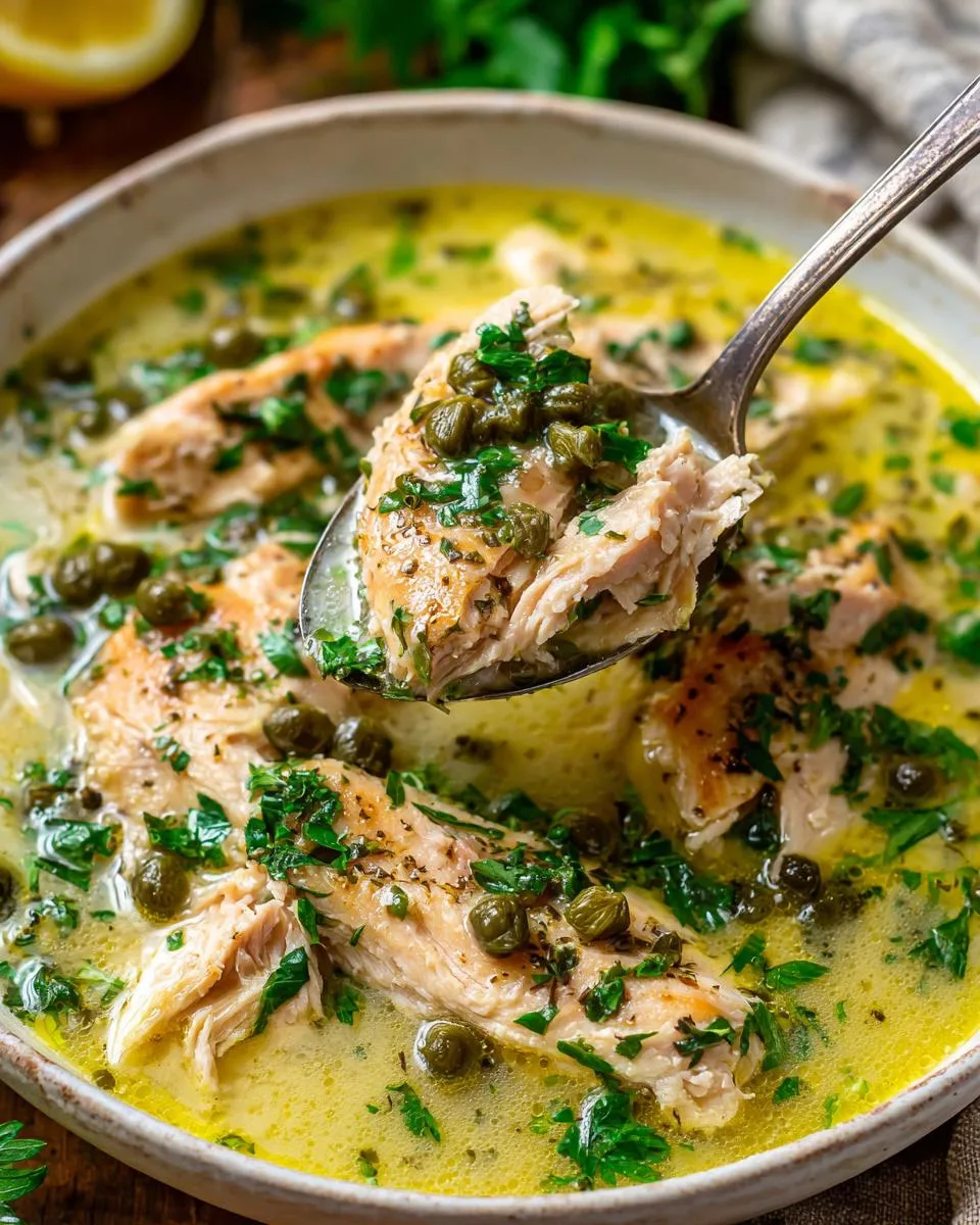 Chicken Piccata Soup - detail 2